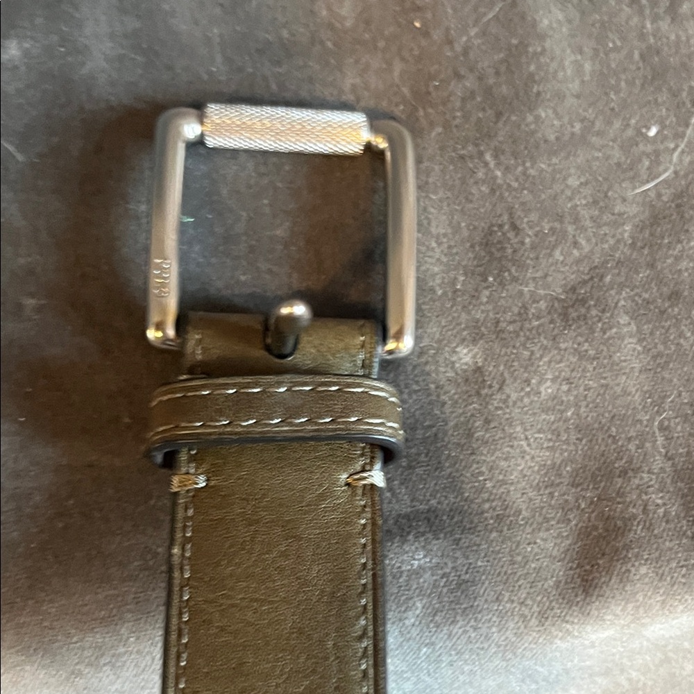 Polo by Ralph Lauren Olive Green Leather Belt
